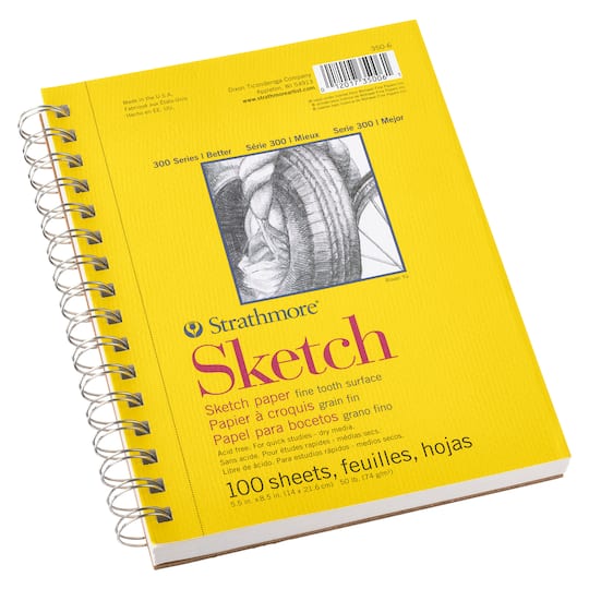 Michaels, 12 Pack: Strathmore® 300 Series Wired Sketch Paper Pad – Category: Sketch & Drawing Paper